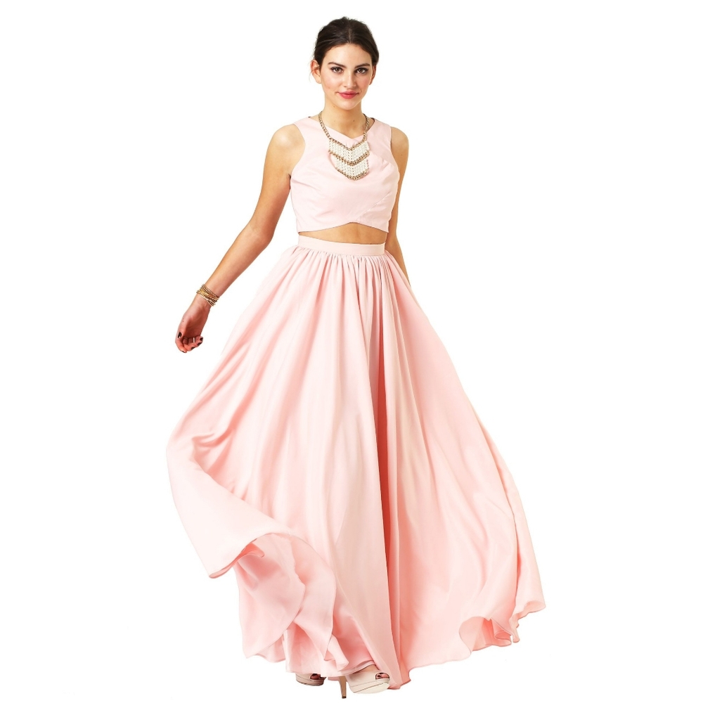 Fame And Partners Two-Piece Dress Set Pink sz 0